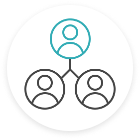 Icon of call center supervisor