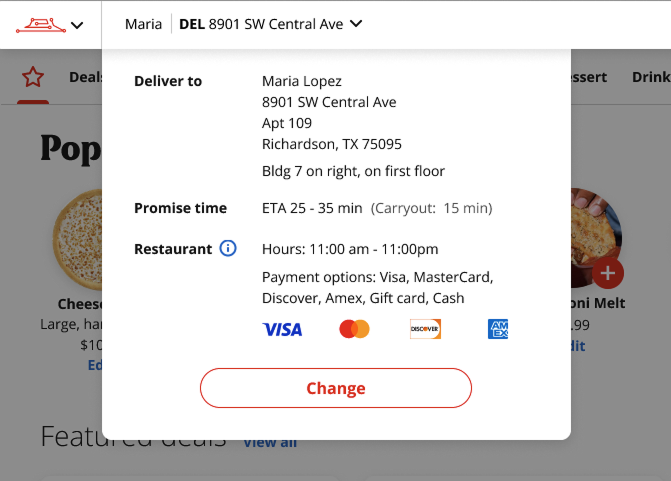pos_occasion_dd Iteration based on user feedback: Occasion dropdown that shows in take order portion of the flow.